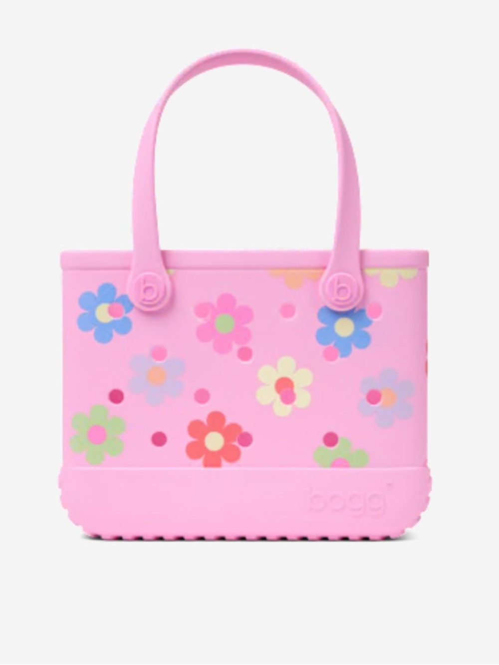 BOGGE Baby Pink Floral Tote Bag